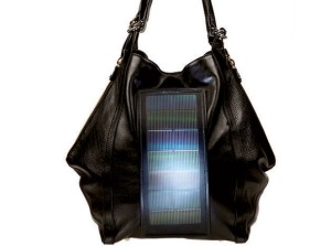 loeffler randall bag with solar panel and LED light